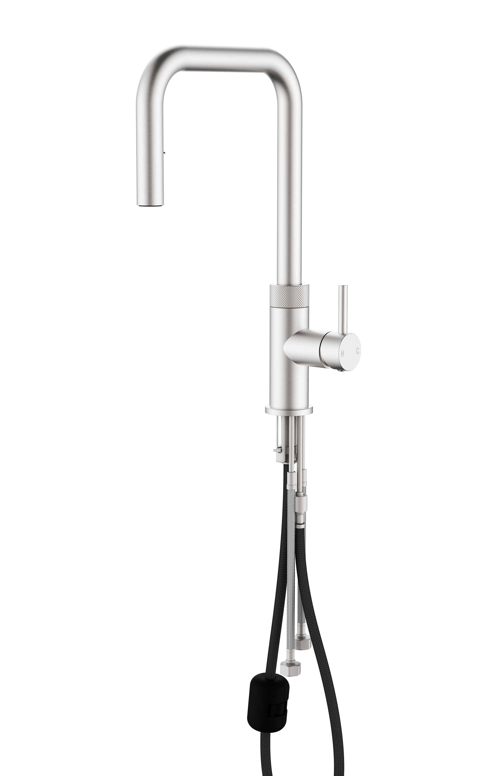 EASY INSTALLATION TOP FIXED KITCHEN FAUCET WITH PULL DOWN SPRAYER