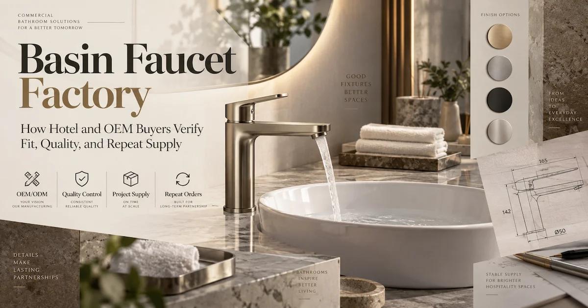 Basin Faucet Factory: How Hotel and OEM Buyers Verify Fit, Quality, and Repeat Supply