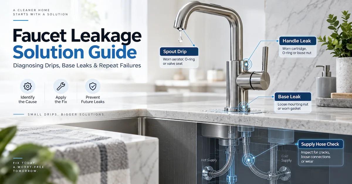 Faucet Leakage Solution Guide: Diagnosing Drips, Base Leaks, and Repeat Failures in B2B Projects