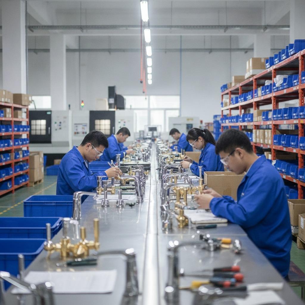 Guida per acquirenti e team di approvvigionamento alla produzione di rubinetteria per il bagno.